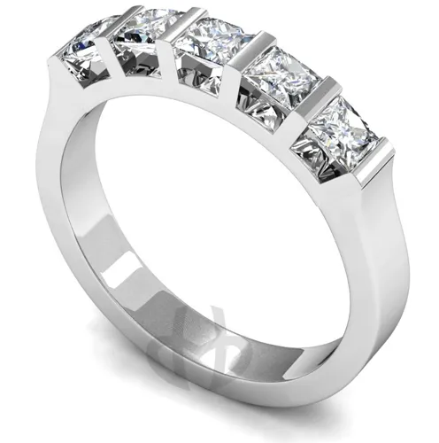 5 Stone Diamond Eternity Ring (TBC111) - All Metals